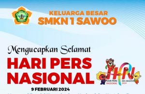 Keluarga Besar SMKN 1 Sawoo Ponorogo Mengucapkan Selamat Hari Pers Nasional 9 Februari 2024