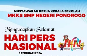 MKKS SMP Negeri Ponorogo Mengucapkan Selamat Hari Pers Nasional 9 Februari 2024