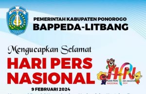 Bappeda-Litbang Kabupaten Ponorogo Mengucapkan Selamat Hari Pers Nasional 9 Februari 2024