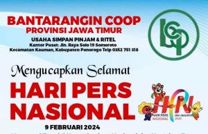 Bantarangin Coop Provinsi Jawa Timur Mengucapkan Selamat Hari Pers Nasional 9 Februari 2024