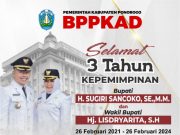 BPPKAD Kabupaten Ponorogo Mengucapkan Selamat 3 Tahun Kepemimpinan Bupati H Sugiri Sancoko SE MM & Wabup Hj Lisdyarita SH