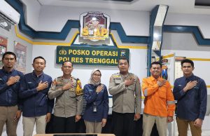 Pengamanan Pasokan Listrik di Hari Raya Idul Fitri, PLN UP3 Ponorogo dan UPT Madiun Lakukan Koordinasi Dengan Polres Trenggalek terkait Patroli Balon Udara
