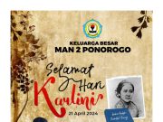 Keluarga Besar MAN 2 Ponorogo Mengucapkan Selamat Hari Kartini 21 April 2024