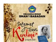 Keluarga Besar SMAN 1 Babadan Mengucapkan Selamat Hari Kartini 21 April 2024