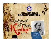 Keluarga Besar SMAN 2 Ponorogo Mengucapkan Selamat Hari Kartini 21 April 2024