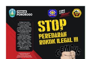 Pop Up Pemkab Ponorogo Stop Peredaran Rokok Ilegal