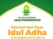 Civitas Akademika IAIN Ponorogo Mengucapkan Selamat Hari Raya Idul Adha 1445 H