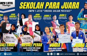 SMPN 1 Jetis Sekolah Para Juara, Borong Piala Lomba Robot Hingga Karya Tulis Tingkat Nasional