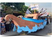 Kirab Budaya, SMKN 1 Mlarak Kirim Prajurit Nahkodai Kapal Laut