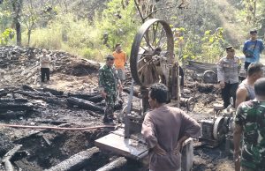 Pengolahan Kayu di Desa Slahung Terbakar, Kerugian Ratusan Juta Rupiah