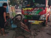 Laka Karambol di Jetis Ponorogo, Kabul Tukang Becak Luka Robek Kepala