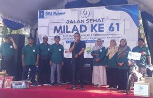 Milad Ke-61 SMA Muhipo, Bupati Sugiri Launching Kelas AI, Olahraga & Entrepreneur