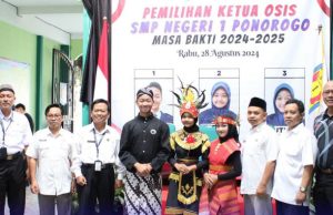 Pemilihan OSIS SMPN 1 Ponorogo Layaknya Pilpres, Latih Jiwa Demokrasi Sejak Dini