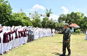 HSN, 500 Santri Darul Falah Dibekali Wasbang Kodim Ponorogo
