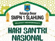 SMPN 1 Slahung Mengucapkan Selamat Hari Santri Nasional