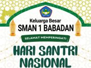 Keluarga Besar SMAN 1 Babadan Mengucapkan Selamat Hari Santri Nasional