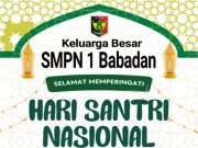 Keluarga Besar SMPN 1 Babadan Ponorogo Mengucapkan Selamat Hari Santri Nasional