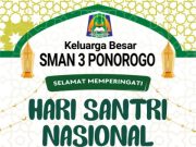 Keluarga Besar SMAN 3 Ponorogo Mengucapkan Selamat Hari Santri Nasional