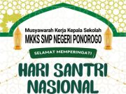 MKKS SMP Negeri Ponorogo Mengucapkan Selamat Hari Santri Nasional
