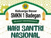 Keluarga Besar SMKN 1 Badegan Ponorogo Mengucapkan Selamat Hari Santri Nasional