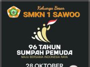 Keluarga Besar SMKN 1 Sawoo Mengucapkan Selamat Hari Sumpah Pemuda 28 Oktober 2024
