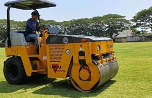 Pasca Digilis 3 Ton, Rumput Stadion Batoro Ponorogo Bakal Masuk Tahap Penggarisan