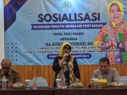 Sosialisasi Ekonomi Kreatif Berbasis Pertanian Bersama Anggota DPRD Provinsi Jatim Hj. Atika Banowati di Ponorogo