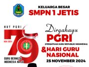 Keluarga Besar SMPN 1 Jetis Mengucapkan Selamat HUT Ke-79 PGRI & Hari Guru Nasional 25 November 2024