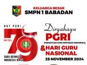 SMPN 1 Babadan Mengucapkan Selamat HUT Ke-79 PGRI & Hari Guru Nasional 25 November 2024