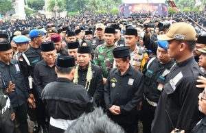 Bumi Reog Berdzikir, 60 Ribu Pesilat Hitamkan Alun-Alun Ponorogo