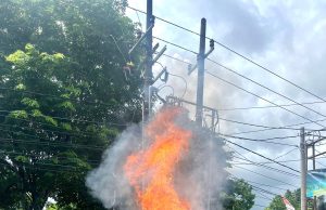 PLN UP3 Ponorogo Gelar Kegiatan Senam Pekerja Sehat dan Simulasi Pemadam Kebakaran