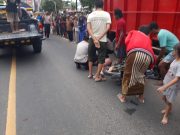 Ngeri! Baju Tersangkut Gir, Motor Terpelanting & Tabrak Truk di Sawoo Ponorogo