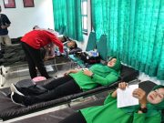 Ratusan Peserta Donor Darah HUT 79 Persit KCK Ponorogo