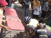 Scoopy Sruduk Onthel di Kauman Ponorogo, Lansia Luka Berat