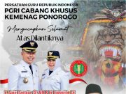 PGRI Cabsus Kemenag Ponorogo Mengucapkan Selamat Atas Dilantiknya H. Sugiri Sancoko, SE, MM & Hj. Lisdyarita, SH Sebagai Bupati & Wakil Bupati Ponorogo Periode 2025-2030