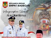 Keluarga Besar SMPN 1 Badegan Mengucapkan Selamat Atas Dilantiknya H. Sugiri Sancoko, SE, MM & Hj. Lisdyarita, SH Sebagai Bupati & Wakil Bupati Ponorogo Periode 2025-2030