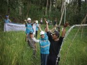 Dukung Program Pemerintah Perkuat Ketahanan Pangan Nasional, PLN UP3 Ponorogo Bersama PLN Grup Tuntaskan 100% Target Sambung Pompanisasi Sawah Cluster 1