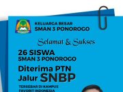 Level Meningkat, 26 Siswa SMAN 3 Ponorogo Lolos SNBP, Tembus PTN Top Indonesia