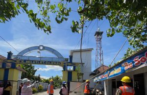 Semangat Kartini, Srikandi PLN UP3 Ponorogo Terlibat Langsung dalam Gropyok Rabas Pohon