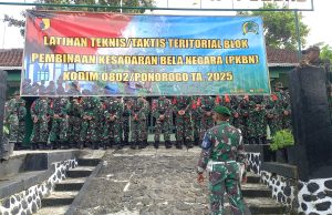 Prajurit TNI Ponorogo Ikuti Latihan Teknis / Taktis Teritorial