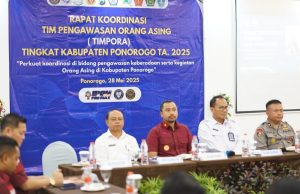 Perkuat Pengawasan Orang Asing, Kantor Imigrasi Ponorogo Gelar Rakor Timpora Tingkat Kabupaten Ponorogo
