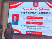 Harmoni Serah Terima Jabatan di SMKN 1 Badegan: Terima Kasih Katenan, S.Pd, M.M.Pd, Selamat Datang Sujono, S.Pd, M.Pd
