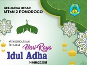 Keluarga Besar MTsN 2 Ponorogo Mengucapkan Selamat Hari Raya Idul Adha