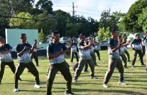 Prajurit TNI Ponorogo Latihan Pencak Silat Militer