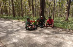 Musim Kemarau, Prajurit TNI Ponorogo Cegah Kebakaran Hutan & Lahan