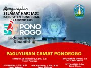 Paguyuban Camat Ponorogo (PCP) Mengucapkan Selamat Hari Jadi Ke-529 Kabupaten Ponorogo: Kidung Aruna Kinanthi