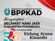 BPPKAD Kabupaten Ponorogo Mengucapkan Selamat Hari Jadi Ke-529 Kabupaten Ponorogo: Kidung Aruna Kinanthi