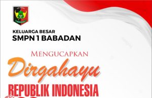 Keluarga Besar SMPN 1 Babadan Mengucapkan Selamat HUT Ke-80 Kemerdekaan Republik Indonesia