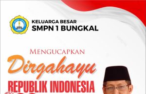 Keluarga Besar SMPN 1 Bungkal Mengucapkan Selamat HUT Ke-80 Kemerdekaan Republik Indonesia