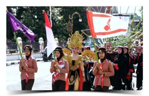 SMKN 2 Ponorogo Semarakkan HUT Pramuka ke-64 dengan Deville, Formasi, dan Karnaval Spektakuler